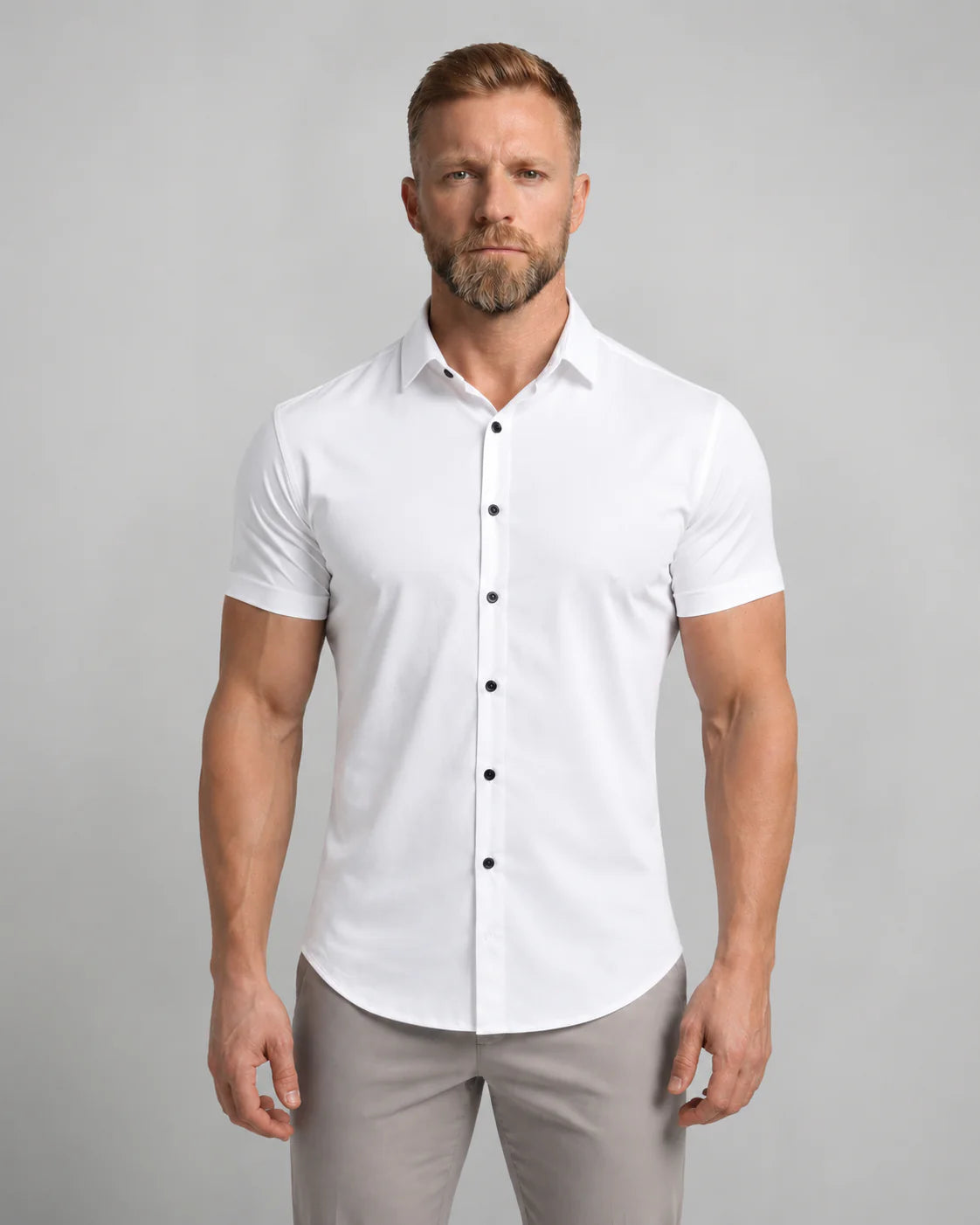 Men's Short-Sleeve Button-Down Shirt