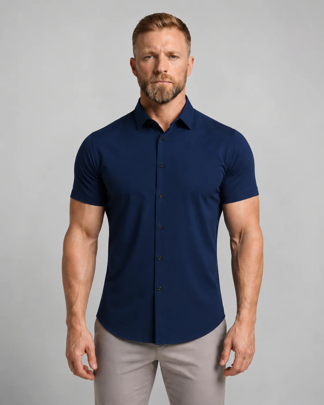 Men's Short-Sleeve Button-Down Shirt