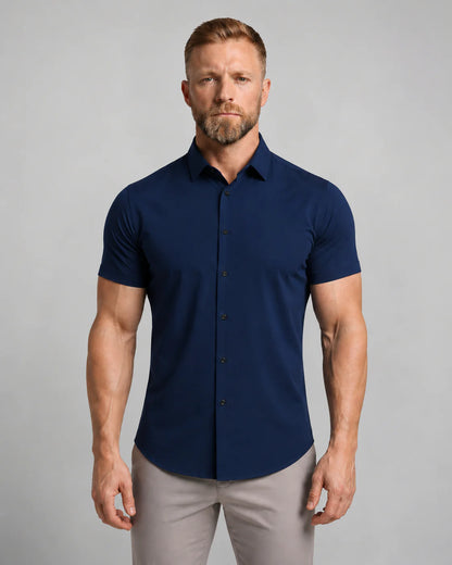 Men's Short-Sleeve Button-Down Shirt