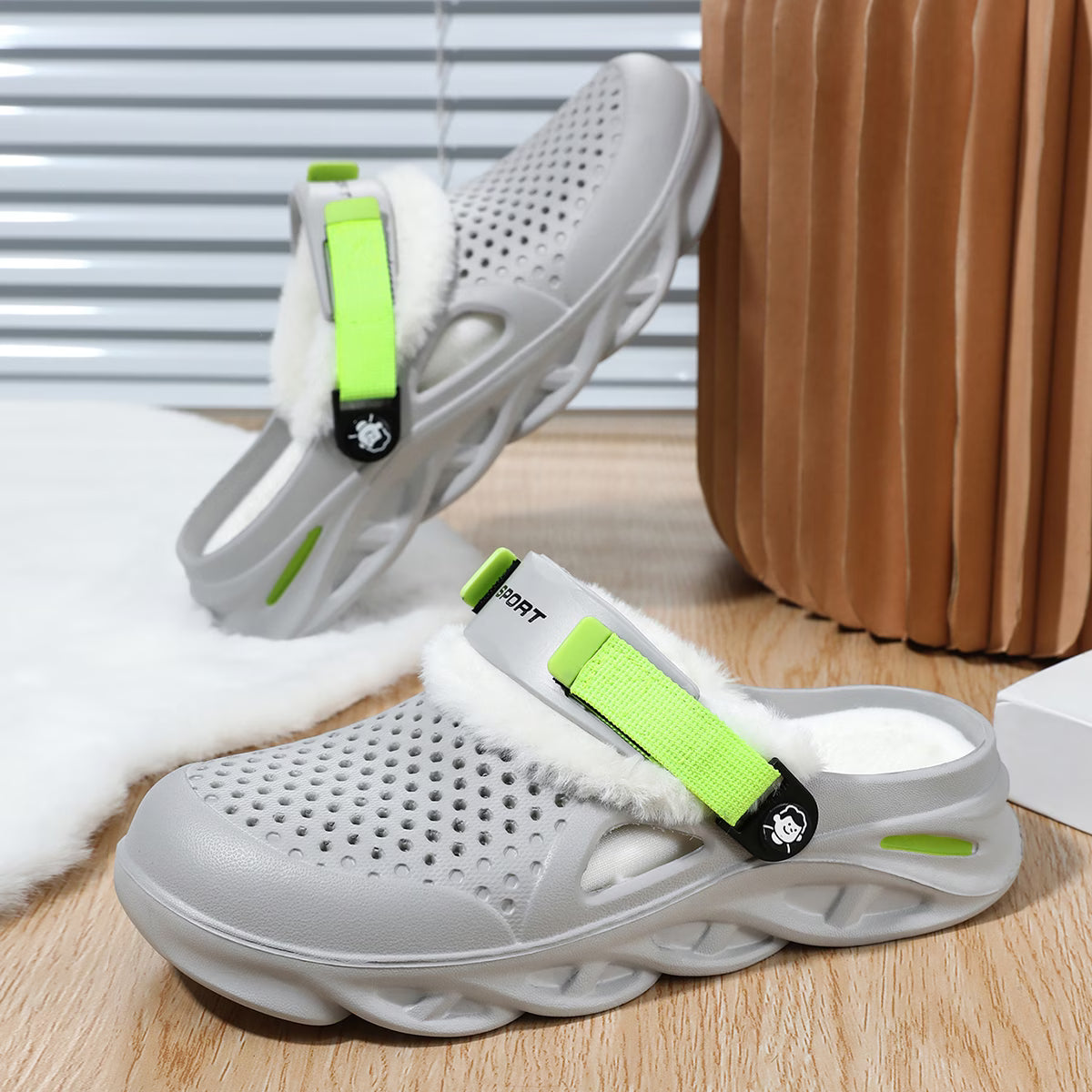 Ventilated Plush Lined Clogs