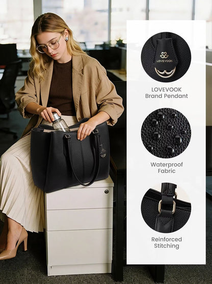 Women’s Multi-Compartment Laptop Tote Bag