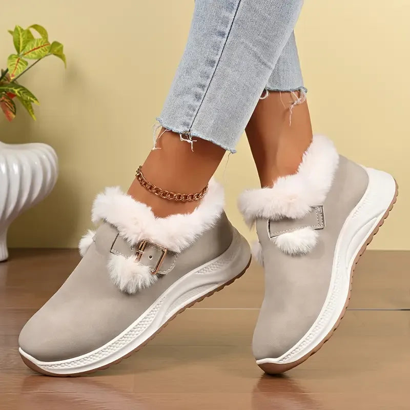 Women’s Waterproof Plush Winter Snow Shoes