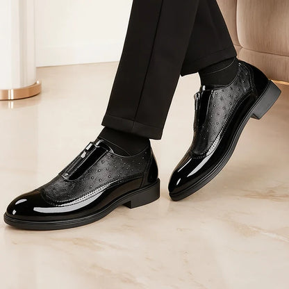 Men’s Prestige Ostrich Leather-Look Slip-On
