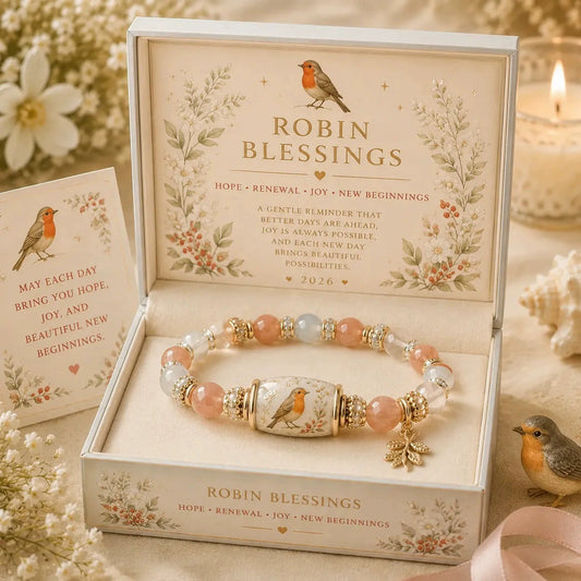 Hummingbird Floral Beaded Bracelet