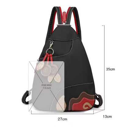 Women’s Floral Appliqué Lightweight Backpack