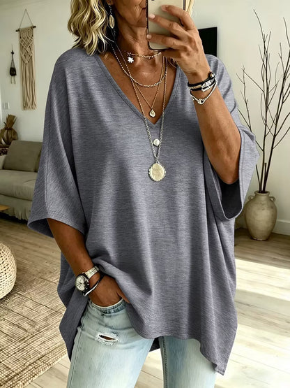 Women’s Oversized V-Neck T-Shirt