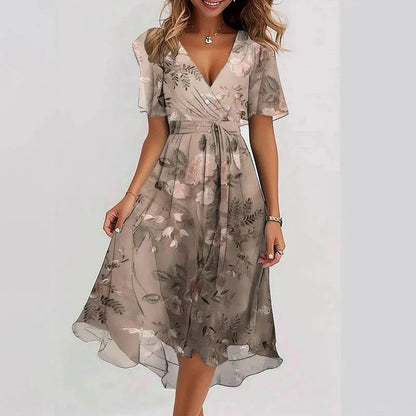 Women’s Flowing V-Neck Summer Dress