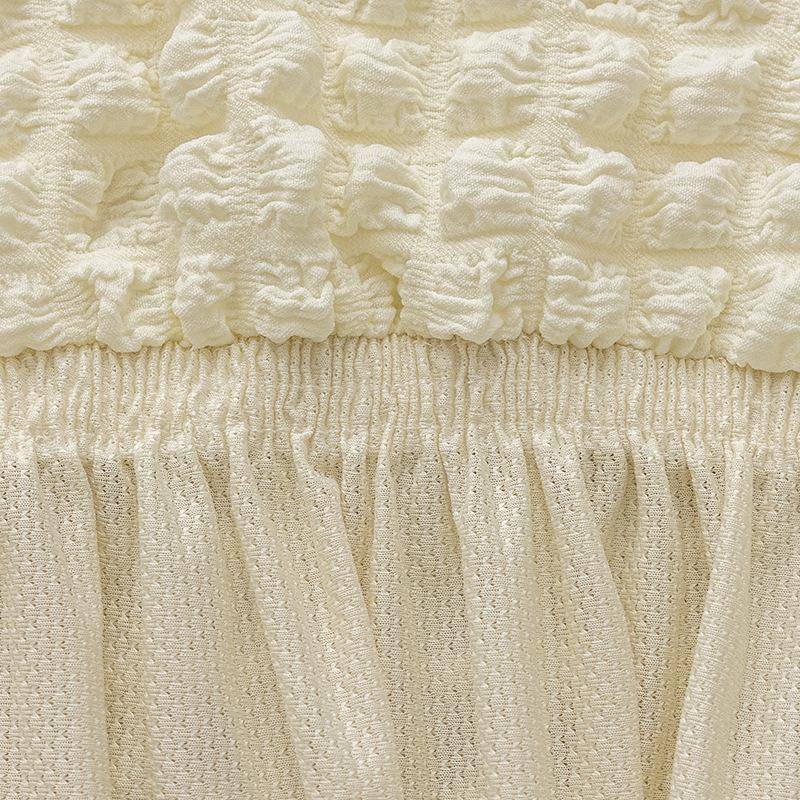 Textured Seersucker Stretch Dining Chair Cover
