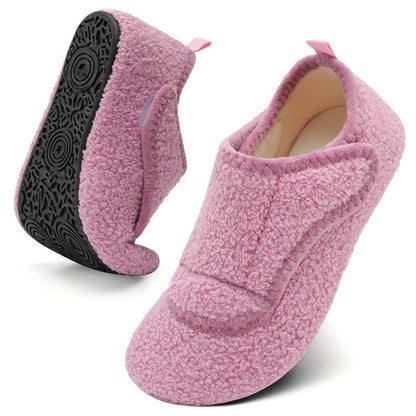 Women’s Wide Fit Adjustable Warm House Slippers