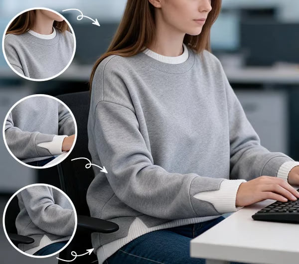 Women's Layered Look Relaxed Sweatshirt