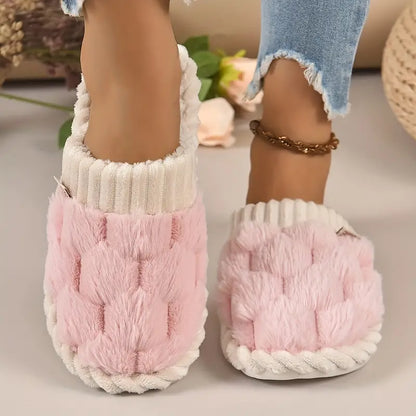 Fuzzy & Plush Closed Toe Slipper
