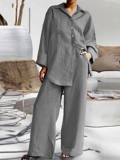 Relaxed Two-Piece Cotton Set