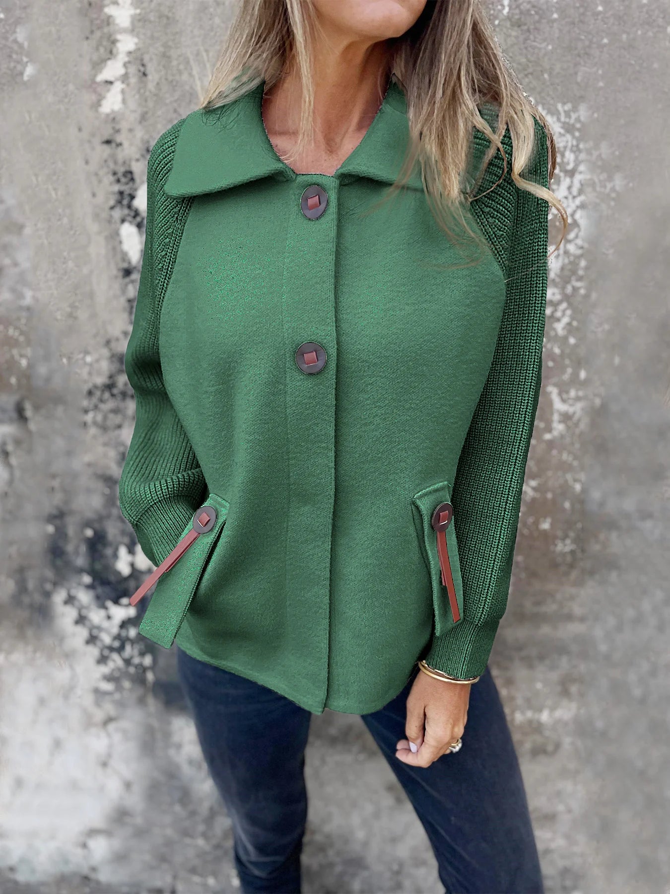 Women’s Soft Draped Lapel Cardigan Jacket