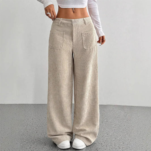 Women’s Soft-Touch High-Rise Relaxed Trousers