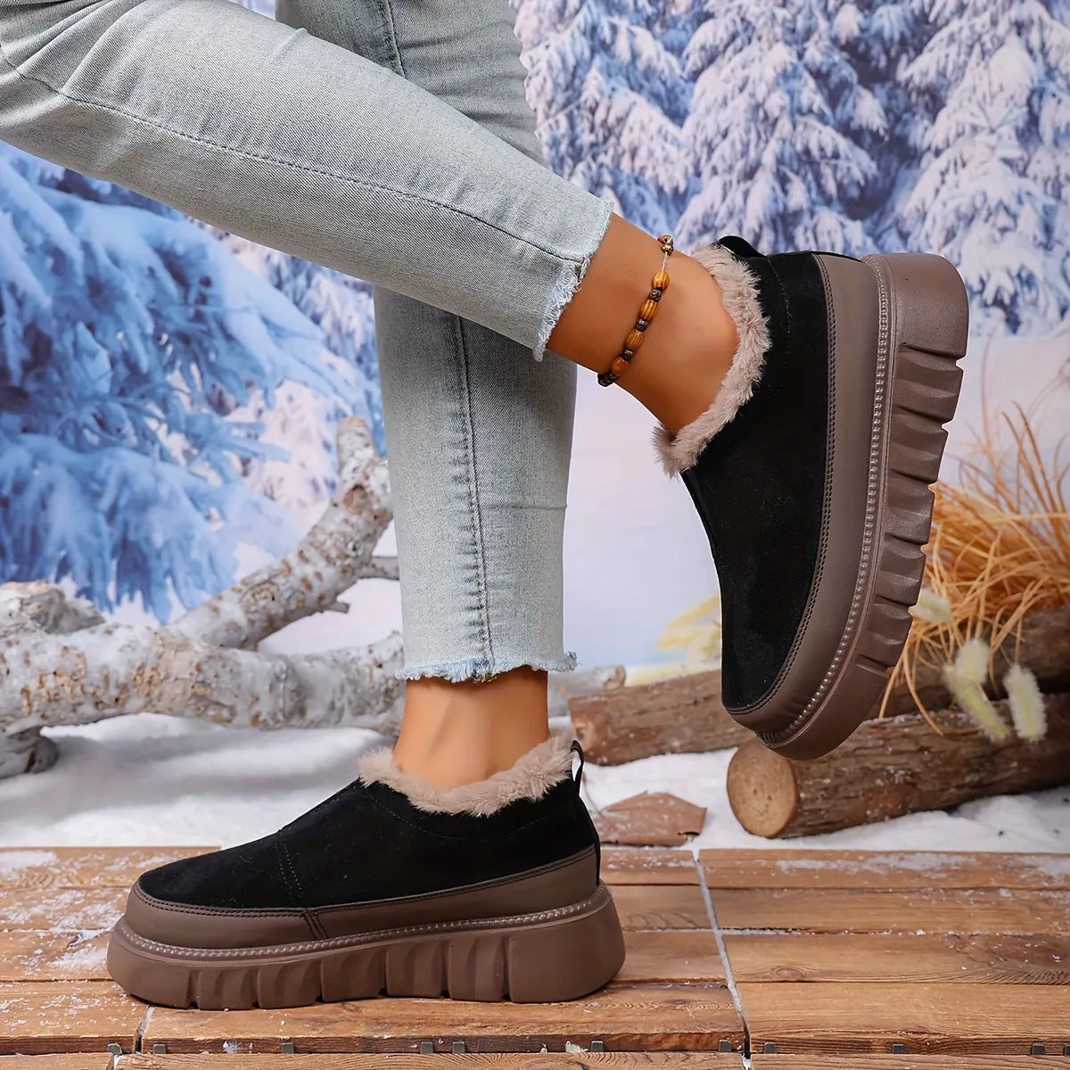 Women’s Thick-Sole Warm Support Winter Shoes