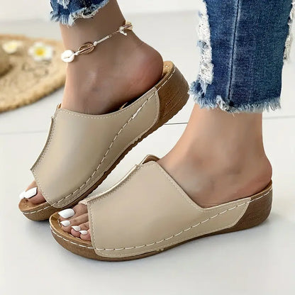 Women's Stylish Platform Slip-On Comfort Sandals