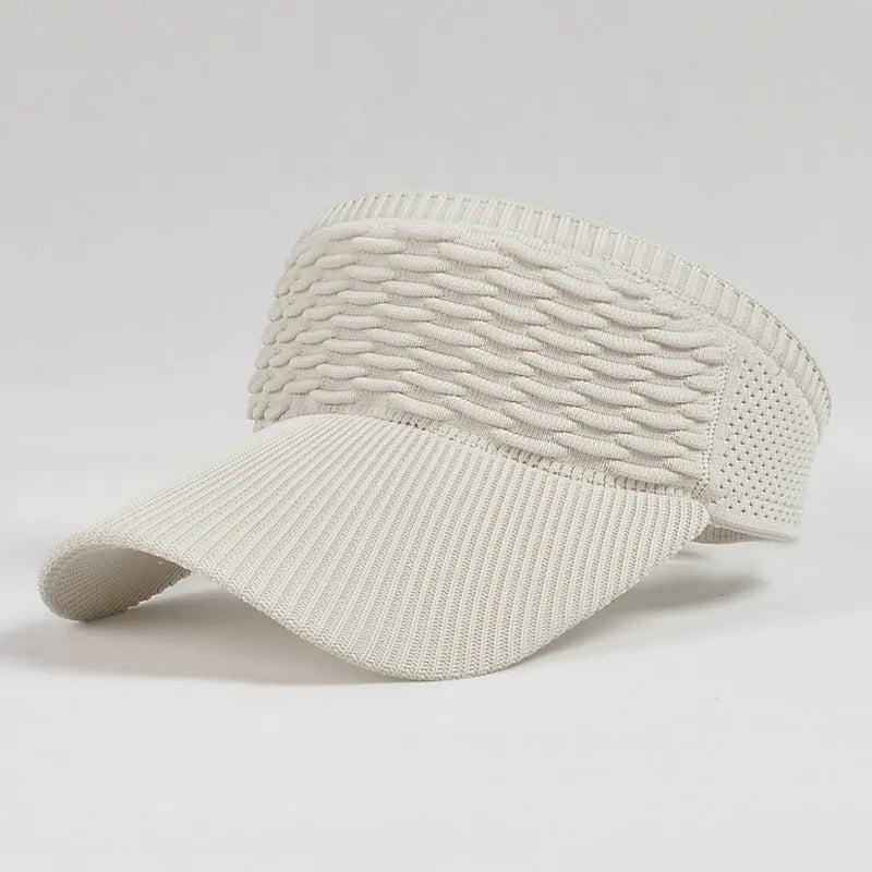 Women's Knitted Wide-Brim Sun Visor