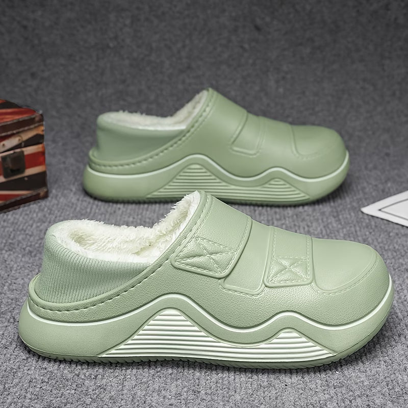 Men's Plush Lined Winter Slip On Shoes