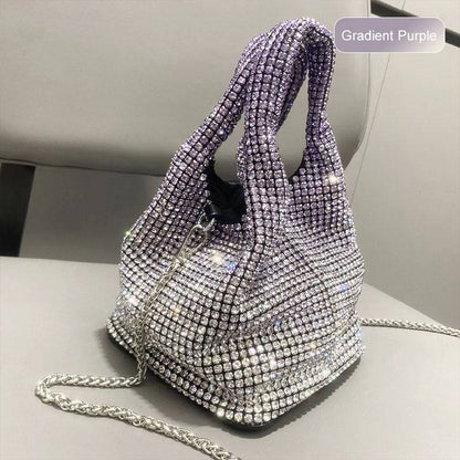 Women’s Rhinestone Embellished Clutch Handbag
