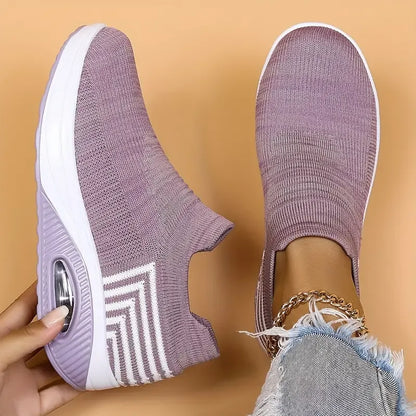 Women's Casual Breathable Slip On Walking Trainers
