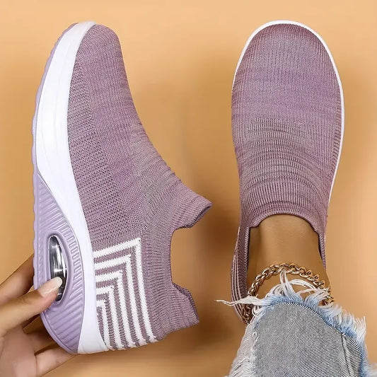 Women's Casual Breathable Slip On Walking Trainers