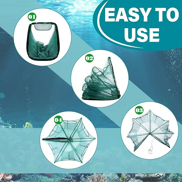 Foldable Multi Entry Fishing Net