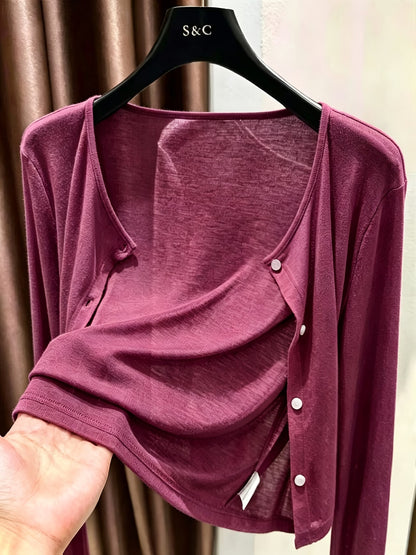 Women's Lightweight Shawl Cardigan