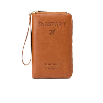 Multi Compartment Travel Passport Wallet
