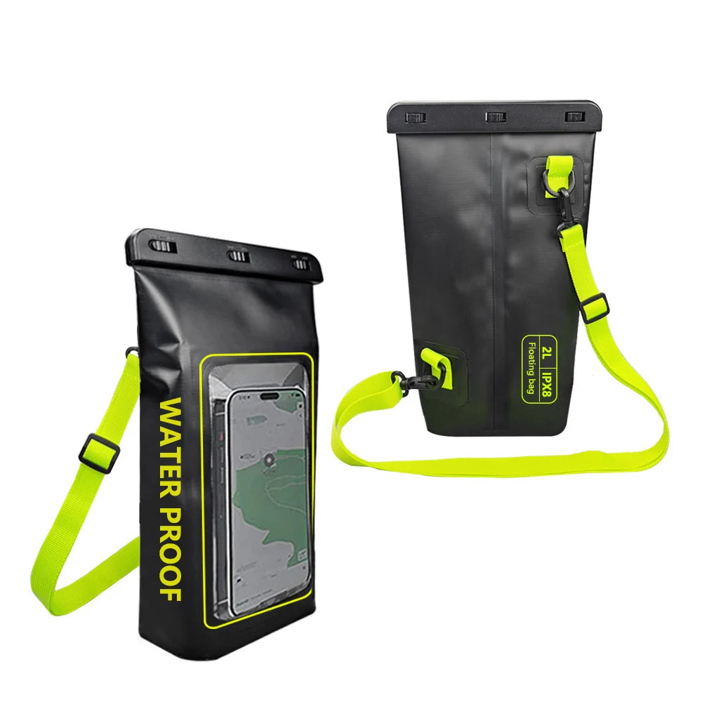 2L Waterproof Crossbody Dry Bag with Phone Window