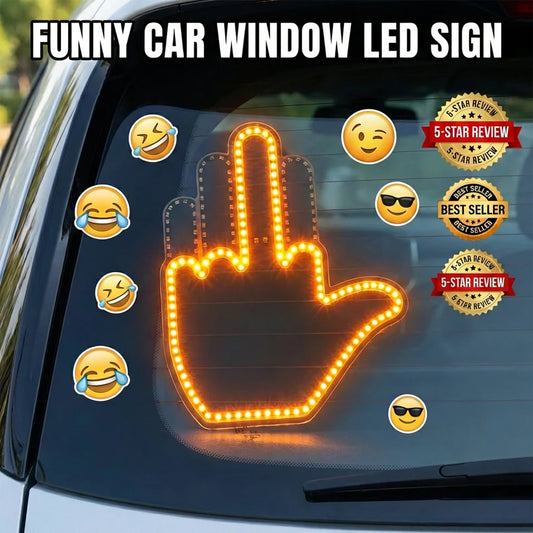 LED Gesture Display Car Window Sign