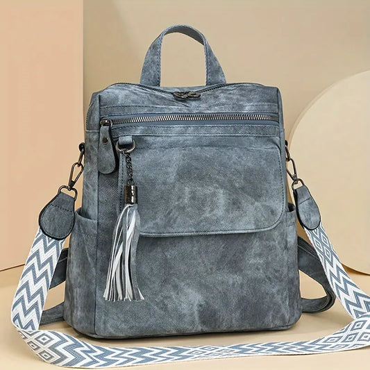 Women’s Vintage Multi-Pocket Convertible Shoulder Bag
