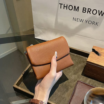 Pebble-Grain Leather-look RFID Wallet
