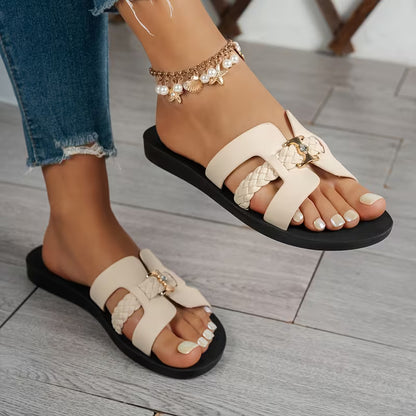 Women’s Woven Strap Flat Sandals