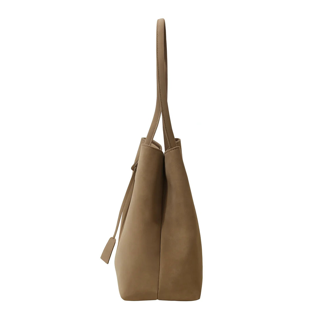 Women's Fashionable Shoulder Bag in Faux Suede