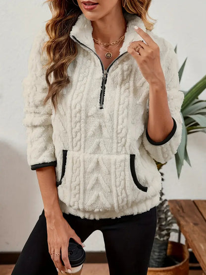 Women's Classic Half-Zip Fleece Sweatshirt