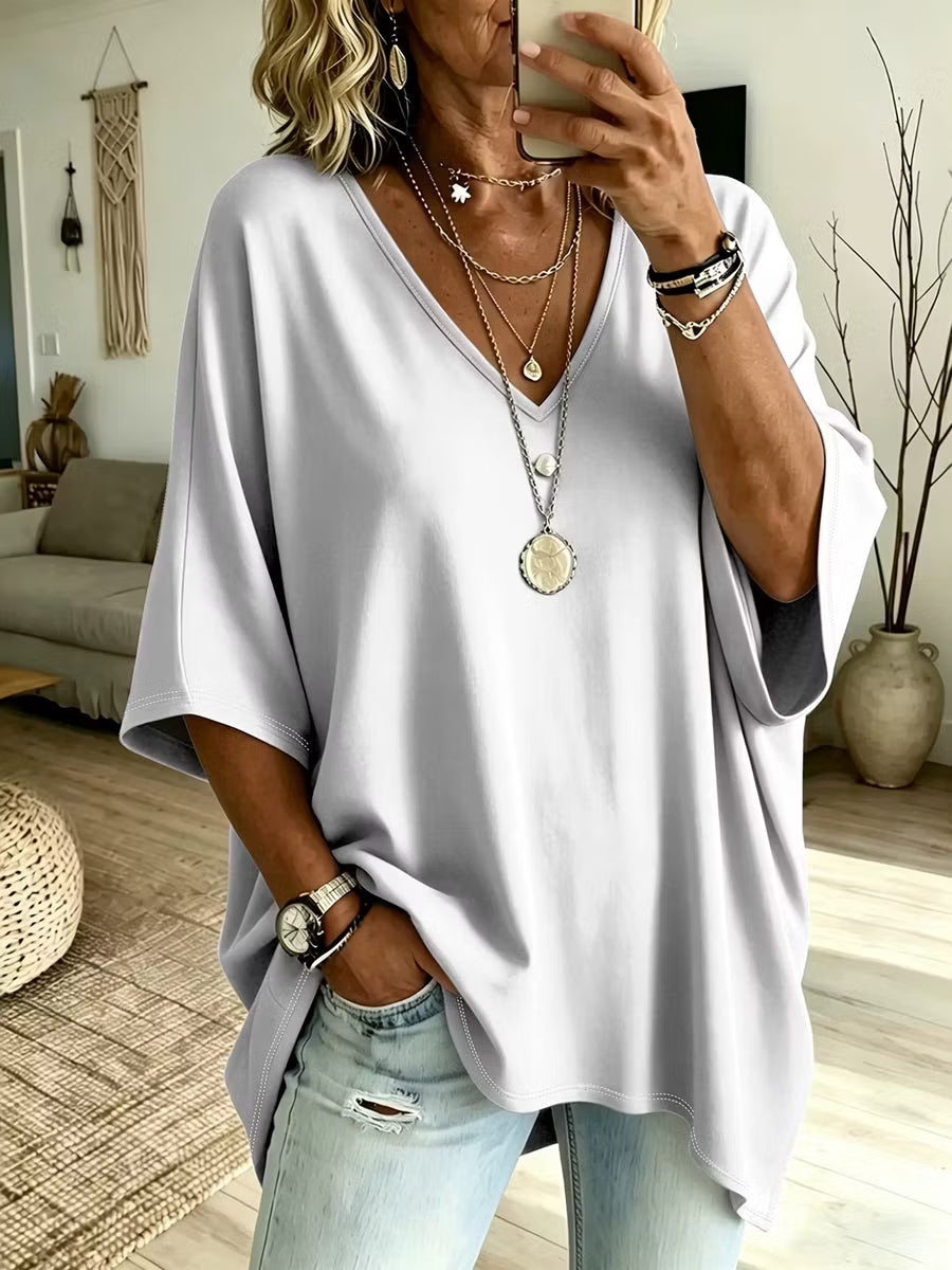 Women’s Oversized V-Neck T-Shirt