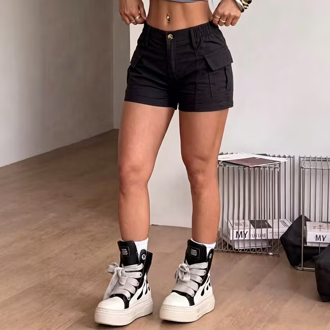 Women’s High-Waisted Cargo Shorts