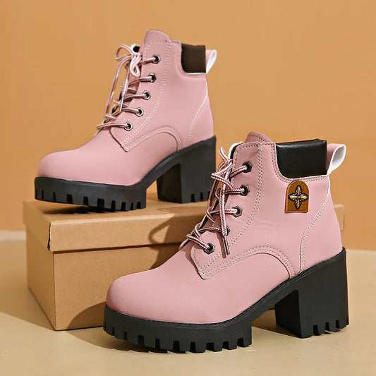 Women’s Classic Lace-Up Platform Boots