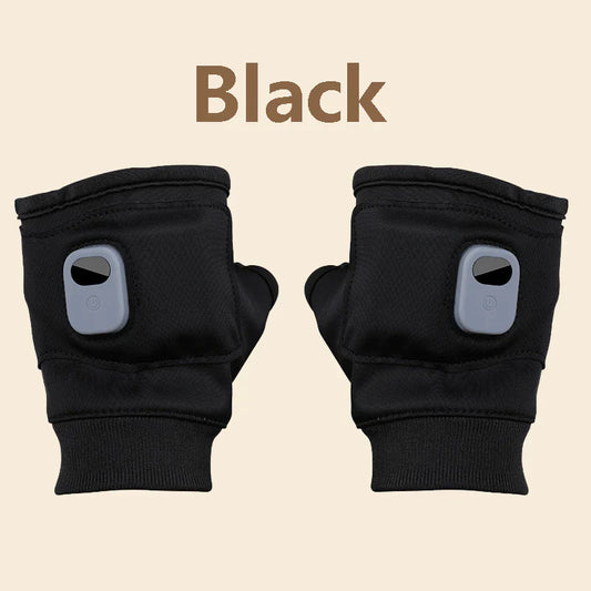 Smart Thermostatic Heated Flip-Top Fingerless Gloves