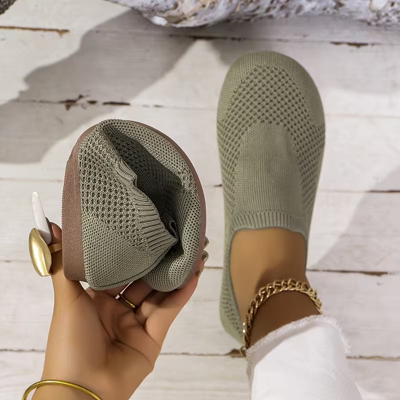 Women’s Knitted Slip-On Flat Shoes