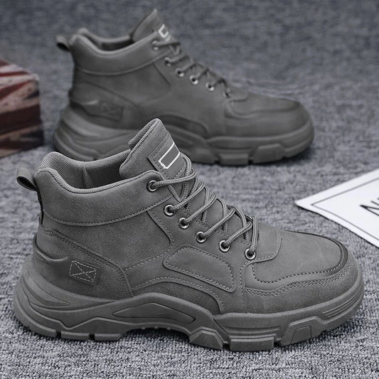 Men's Waterproof Leather-Look Boots