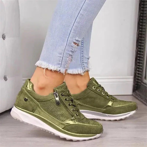 Women’s Zip-Up Supportive Comfort Trainers