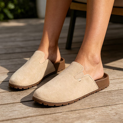 Wide Toe Casual Mule Slides