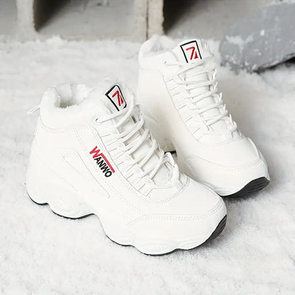 2025 Women’s Fleece-Lined Chunky Mid-Heel Ankle Boots