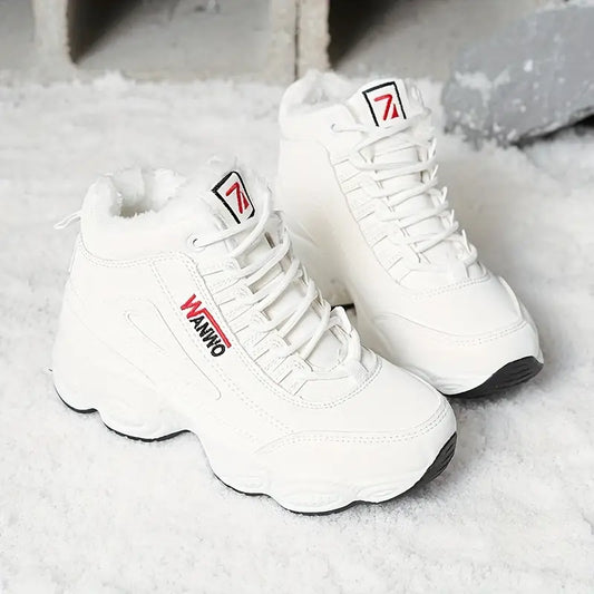 2025 Women’s Fleece-Lined Chunky Mid-Heel Ankle Boots