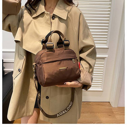 Women’s Nylon-Look Commuter Shoulder Bag