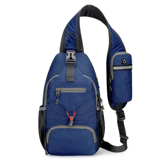 Multi-Pocket Travel Sling Bag