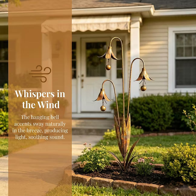 Triple Bell Flower Garden Stake