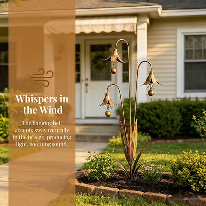 Triple Bell Flower Garden Stake