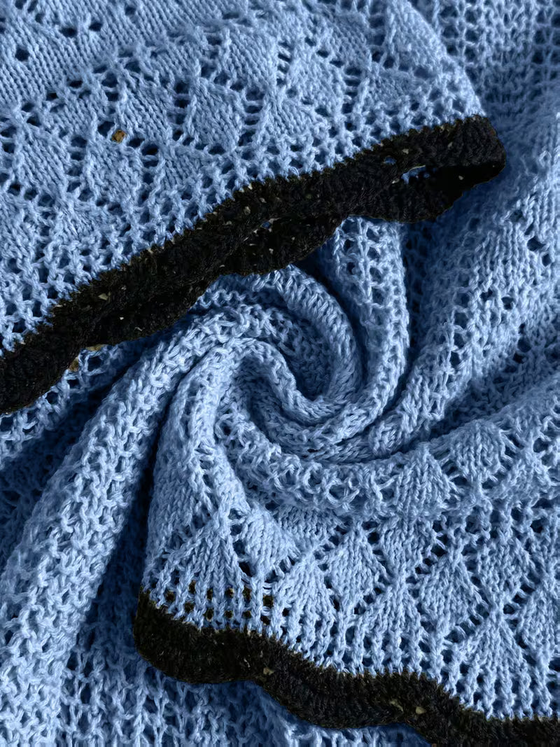Women’s Crochet-Look Sleeveless Shorts Set